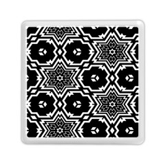 Black And White Pattern Background Structure Memory Card Reader (square) by Pakrebo