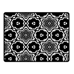 Black And White Pattern Background Structure Double Sided Fleece Blanket (small)  by Pakrebo