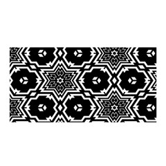 Black And White Pattern Background Structure Satin Wrap by Pakrebo