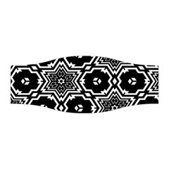 Black And White Pattern Background Structure Stretchable Headband by Pakrebo