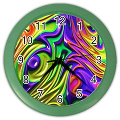 Fractal Mandelbrot Art Wallpaper Color Wall Clock by Pakrebo