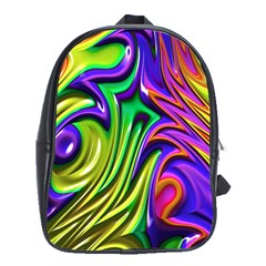 Fractal Mandelbrot Art Wallpaper School Bag (xl) by Pakrebo