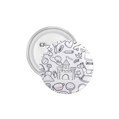 Baby Hand Sketch Drawn Toy Doodle 1 75  Buttons by Pakrebo