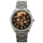 Wonderful Steampunk Lady Sport Metal Watch Front