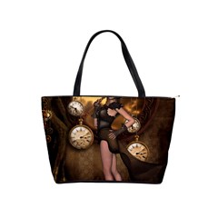 Wonderful Steampunk Lady Classic Shoulder Handbag by FantasyWorld7