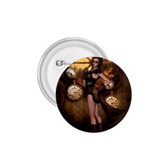 Wonderful Steampunk Lady 1 75  Buttons by FantasyWorld7