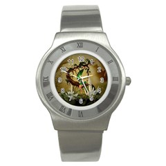 Cute Fairy Stainless Steel Watch by FantasyWorld7