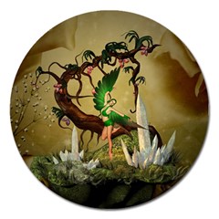 Cute Fairy Magnet 5  (round) by FantasyWorld7