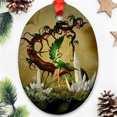 Cute Fairy Oval Ornament (two Sides) by FantasyWorld7