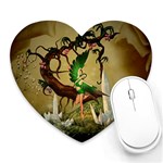 Cute Fairy Heart Mousepads Front