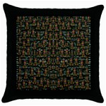 Love My Leggings And Top Ornate Pop Art`s Collage Throw Pillow Case (Black) Front