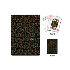 Love My Leggings And Top Ornate Pop Art`s Collage Playing Cards (Mini)