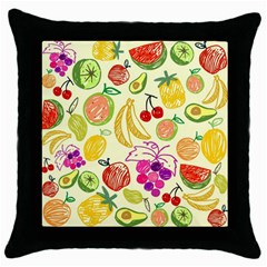 Seamless Pattern Desktop Decoration Throw Pillow Case (black) by Pakrebo