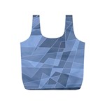 Lines Shapes Pattern Web Creative Full Print Recycle Bag (S) Back