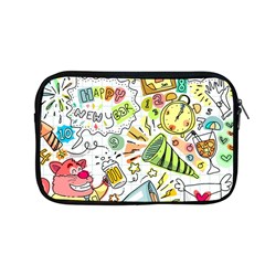 Doodle New Year Party Celebration Apple Macbook Pro 13  Zipper Case by Pakrebo