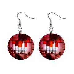 Pattern Structure Light Patterns Mini Button Earrings by Pakrebo