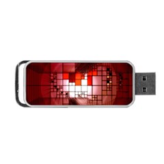 Pattern Structure Light Patterns Portable Usb Flash (one Side) by Pakrebo