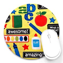 Fabric Cloth Textile Clothing Round Mousepads by Pakrebo