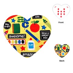 Fabric Cloth Textile Clothing Playing Cards (heart) by Pakrebo