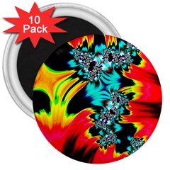 Fractal Mandelbrot Art Wallpaper 3  Magnets (10 Pack)  by Pakrebo