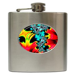 Fractal Mandelbrot Art Wallpaper Hip Flask (6 Oz) by Pakrebo