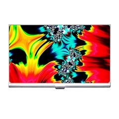 Fractal Mandelbrot Art Wallpaper Business Card Holder by Pakrebo