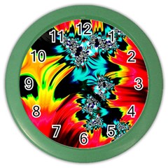 Fractal Mandelbrot Art Wallpaper Color Wall Clock by Pakrebo