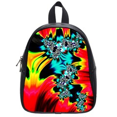 Fractal Mandelbrot Art Wallpaper School Bag (small) by Pakrebo