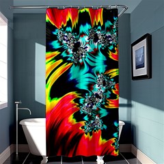 Fractal Mandelbrot Art Wallpaper Shower Curtain 36  X 72  (stall)  by Pakrebo