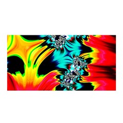 Fractal Mandelbrot Art Wallpaper Satin Wrap by Pakrebo