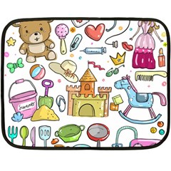 Baby Equipment Child Sketch Hand Fleece Blanket (mini) by Pakrebo