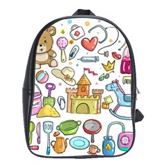 Baby Equipment Child Sketch Hand School Bag (large) by Pakrebo