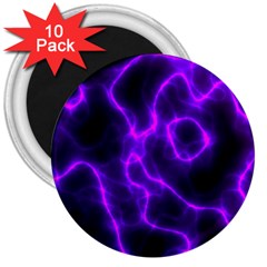 Purple Pattern Background Structure 3  Magnets (10 pack) 