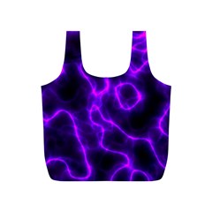 Purple Pattern Background Structure Full Print Recycle Bag (S)