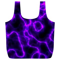 Purple Pattern Background Structure Full Print Recycle Bag (XL)