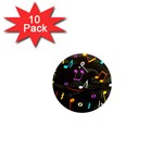 Fabric Cloth Textile Clothing 1  Mini Magnet (10 pack)  Front