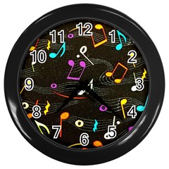 Fabric Cloth Textile Clothing Wall Clock (black) by Pakrebo