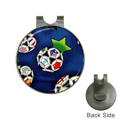 Textile Football Soccer Fabric Hat Clips With Golf Markers by Pakrebo