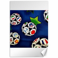 Textile Football Soccer Fabric Canvas 12  X 18  by Pakrebo