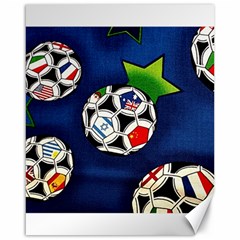 Textile Football Soccer Fabric Canvas 16  X 20  by Pakrebo