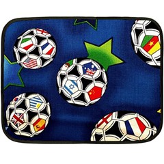 Textile Football Soccer Fabric Double Sided Fleece Blanket (mini)  by Pakrebo