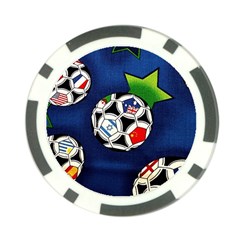 Textile Football Soccer Fabric Poker Chip Card Guard (10 Pack) by Pakrebo