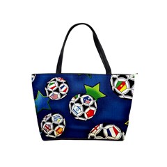 Textile Football Soccer Fabric Classic Shoulder Handbag by Pakrebo