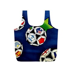 Textile Football Soccer Fabric Full Print Recycle Bag (s) by Pakrebo