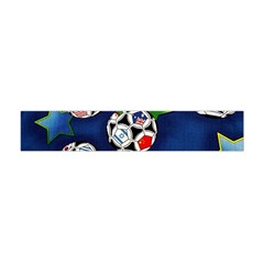 Textile Football Soccer Fabric Flano Scarf (mini) by Pakrebo