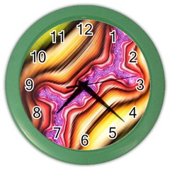 Fractal Mandelbrot Art Wallpaper Color Wall Clock by Pakrebo