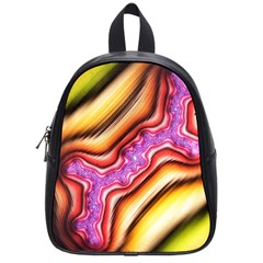 Fractal Mandelbrot Art Wallpaper School Bag (small) by Pakrebo