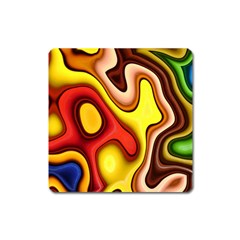 Pattern Background Structure Square Magnet by Pakrebo