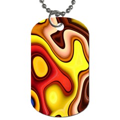 Pattern Background Structure Dog Tag (one Side) by Pakrebo