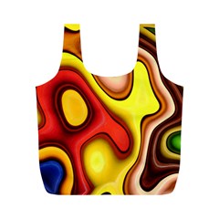 Pattern Background Structure Full Print Recycle Bag (m) by Pakrebo